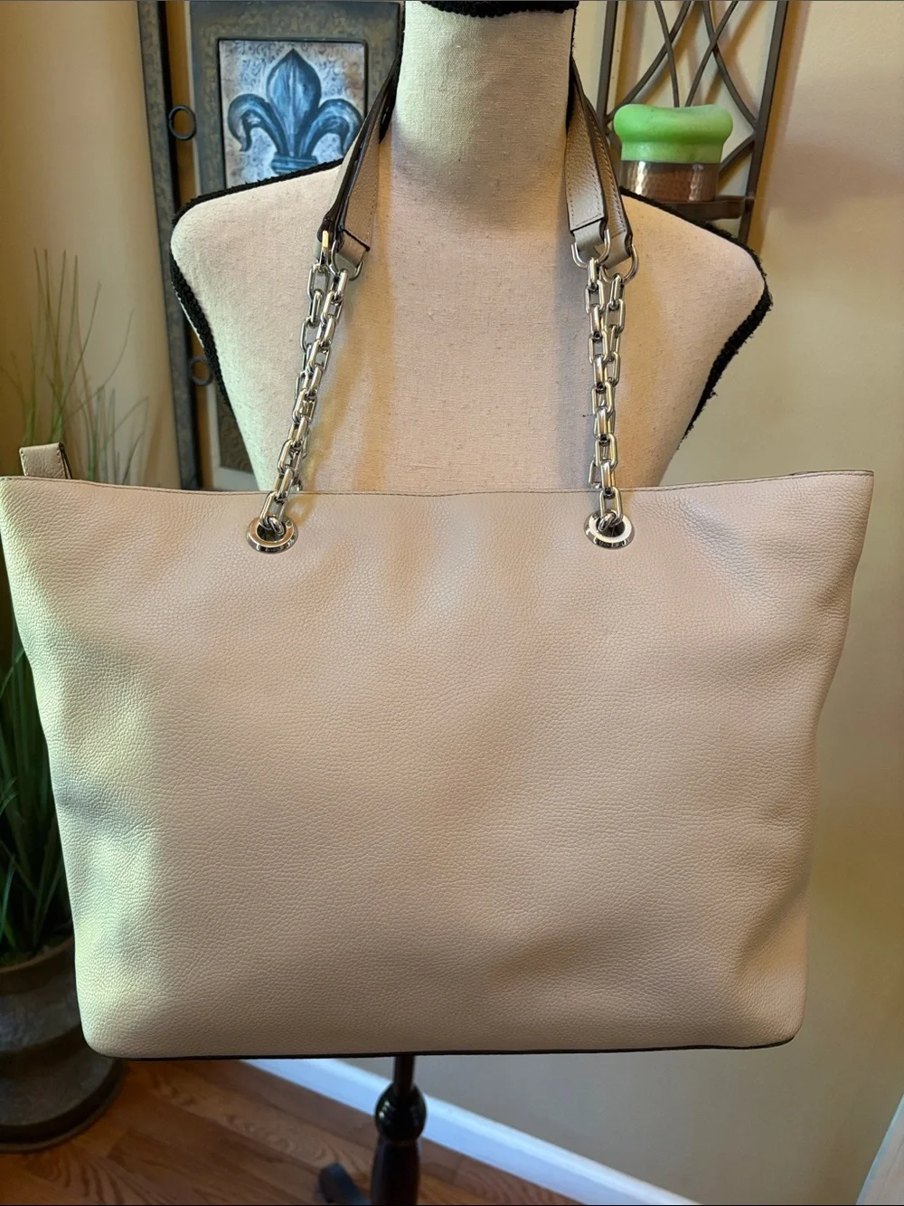Michael Kors Jet Set Tote with Silver Chain Handle